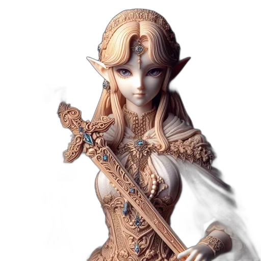 staff, fantasy art, concept art, 3d render transparent PNG cut-out