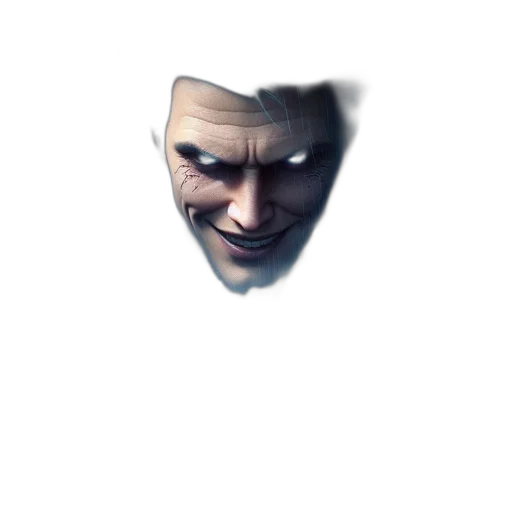 face, mask, creature, weapon transparent PNG cut-out