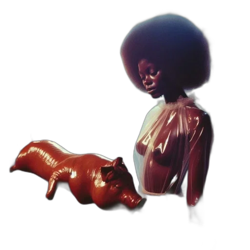 creature, hair, animal, robot transparent PNG cut-out