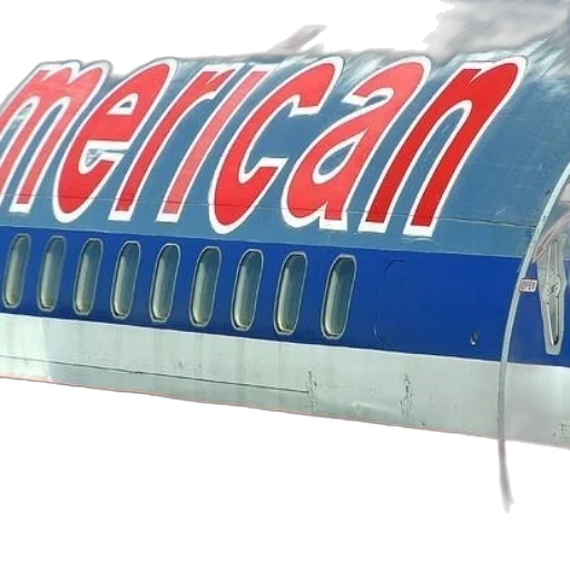 side, american, airlines, airplane transparent PNG cut-out