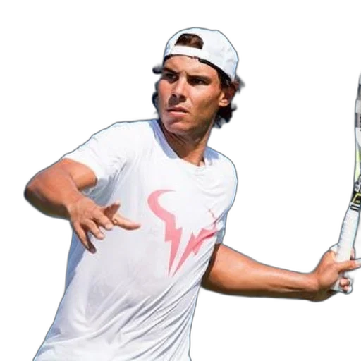 tennis, player, white, shirt transparent PNG cut-out