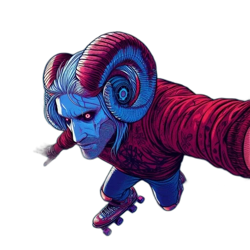 robot, creature, staff, concept art transparent PNG cut-out