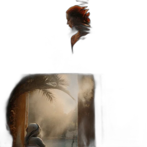 creature, hair, mask, face transparent PNG cut-out