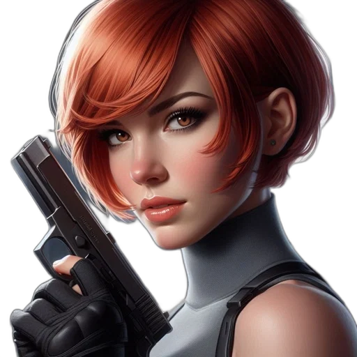 weapon, face, robot, concept art transparent PNG cut-out