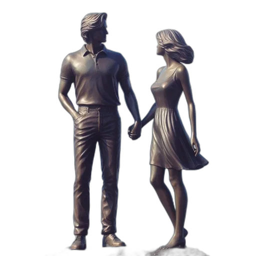 dress, hat, 3d render, concept art transparent PNG cut-out