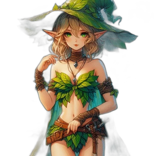 staff, dress, dragon, fantasy art transparent PNG cut-out
