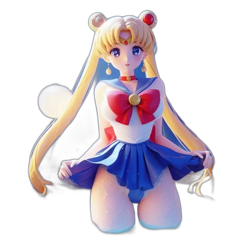 dress, robot, staff, anime transparent PNG cut-out
