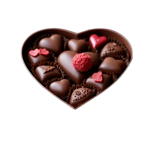 food, photorealistic, 3d render, heart transparent PNG cut-out