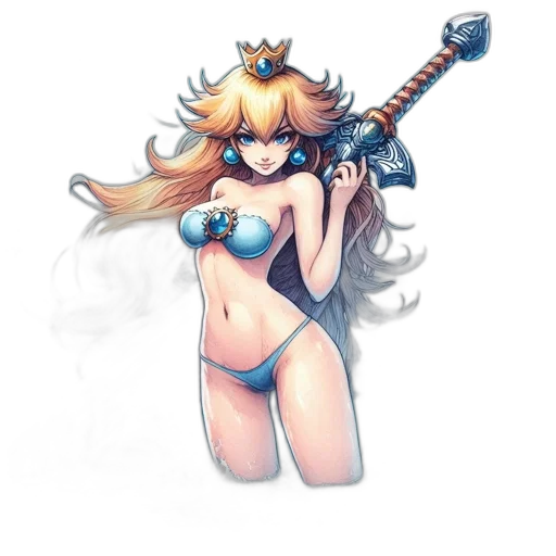 weapon, sword, crown, staff transparent PNG cut-out