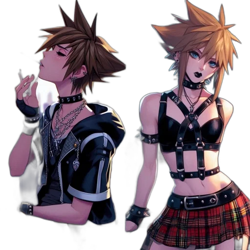 jacket, concept art, cyberpunk, anime transparent PNG cut-out