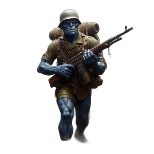 staff, weapon, creature, robot transparent PNG cut-out