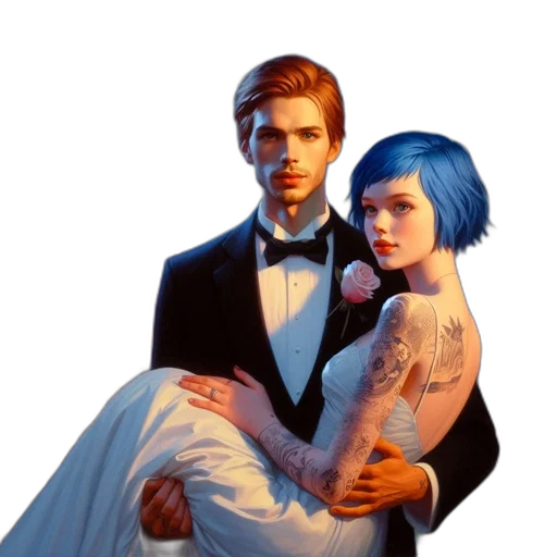 dress, robot, umbrella, concept art transparent PNG cut-out