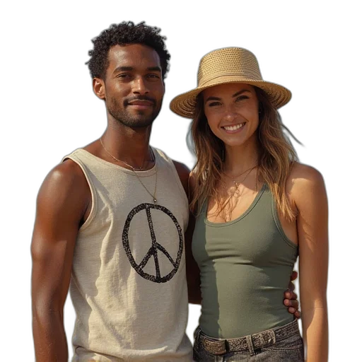 hat, jacket, staff, dress transparent PNG cut-out