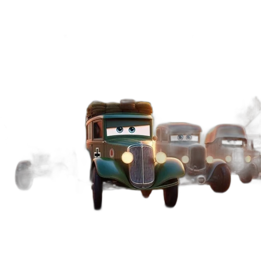 car, concept art, pixel art, watercolor transparent PNG cut-out