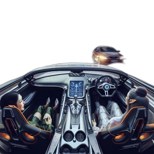 car, robot, concept art, comic book art transparent PNG cut-out