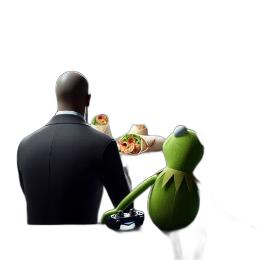 food, robot, concept art, 3d render transparent PNG cut-out