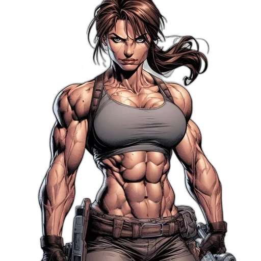 comic book art, concept art, cartoon, cyberpunk transparent PNG cut-out