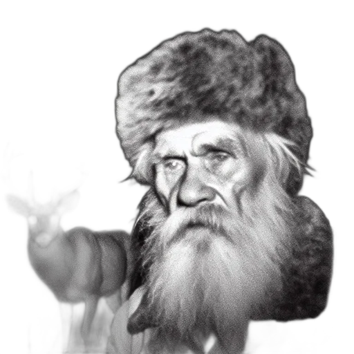hat, face, animal, staff transparent PNG cut-out