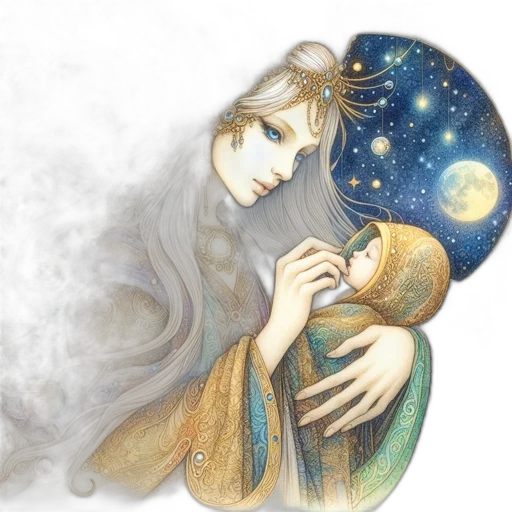 fantasy art, watercolor, concept art, anime transparent PNG cut-out