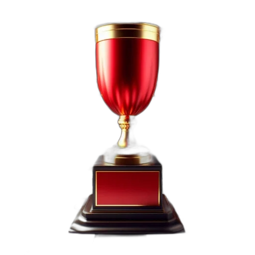 crown, pixel art, 3d render, red transparent PNG cut-out