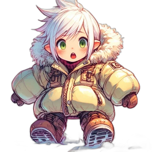 jacket, creature, dragon, weapon transparent PNG cut-out