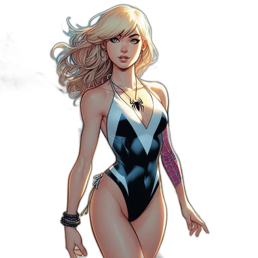 comic book art, concept art, cartoon, fantasy art transparent PNG cut-out