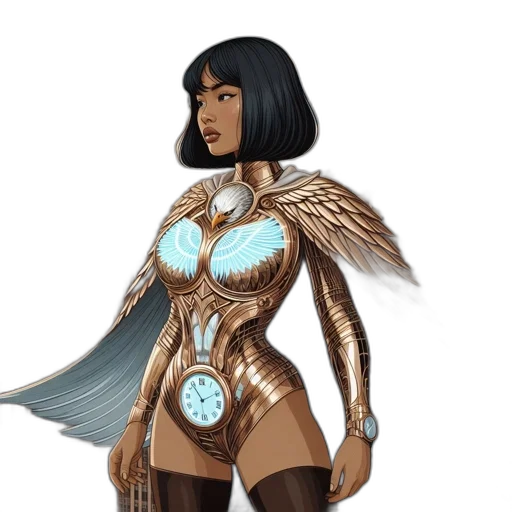 concept art, fantasy art, comic book art, 3d render transparent PNG cut-out