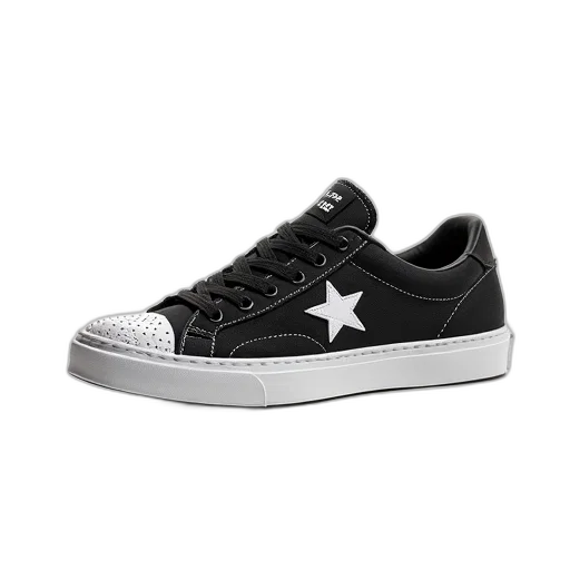 shoes, black, white, sneaker transparent PNG cut-out
