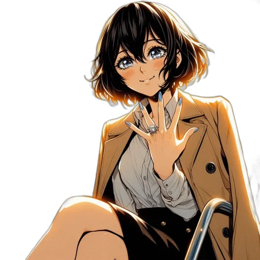 dress, jacket, face, umbrella transparent PNG cut-out