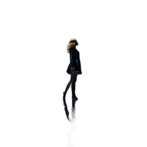 jacket, dress, umbrella, staff transparent PNG cut-out