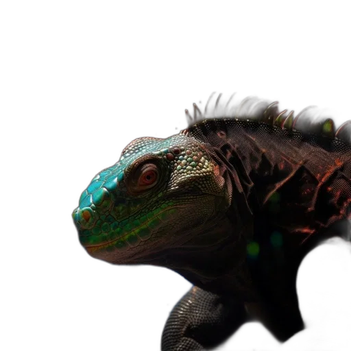 dragon, creature, animal, staff transparent PNG cut-out