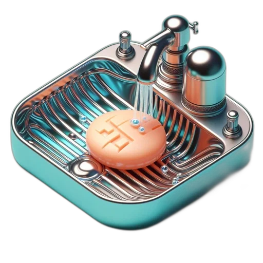 food, robot, jewelry, 3d render transparent PNG cut-out