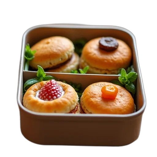 food, 3d render, lunch, box transparent PNG cut-out