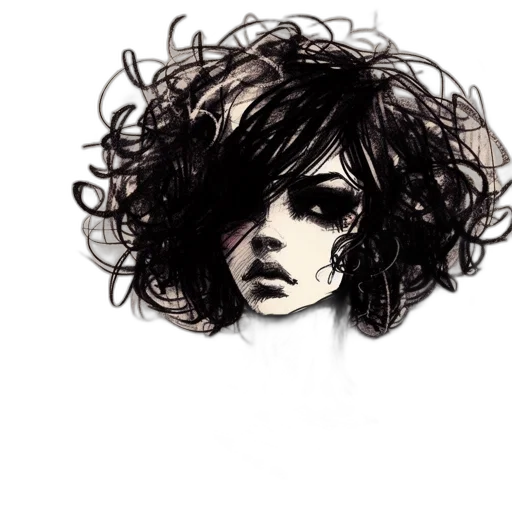hair, face, mask, crown transparent PNG cut-out