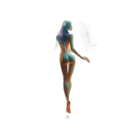dress, creature, robot, hair transparent PNG cut-out