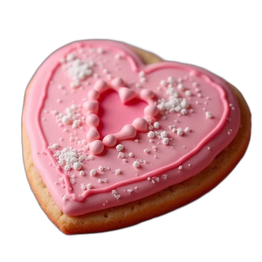 food, photorealistic, 3d render, valentine transparent PNG cut-out