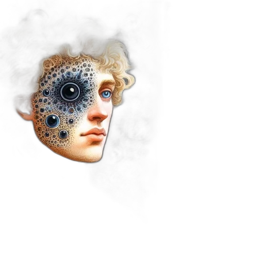 mask, face, robot, concept art transparent PNG cut-out