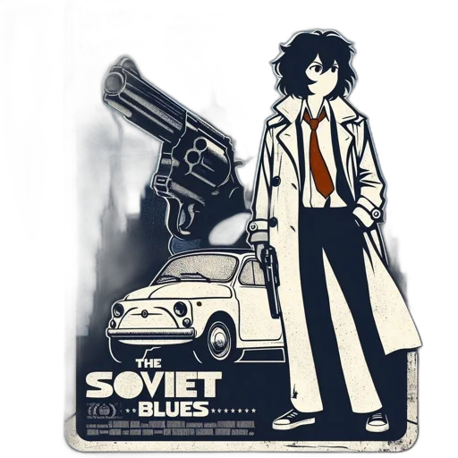 jacket, car, comic book art, concept art transparent PNG cut-out