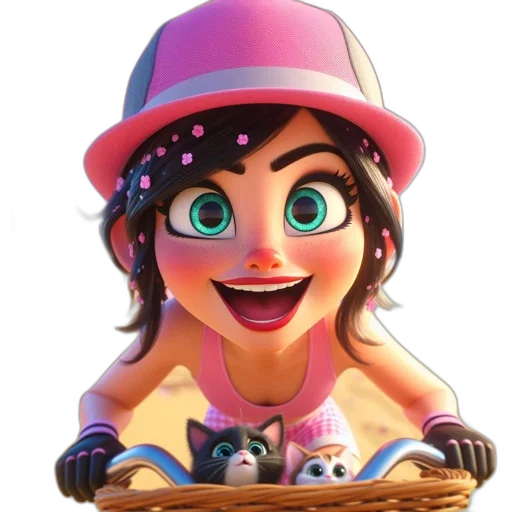 face, hat, jewelry, staff transparent PNG cut-out