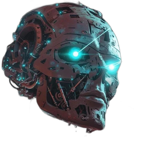 robot, mask, face, creature transparent PNG cut-out