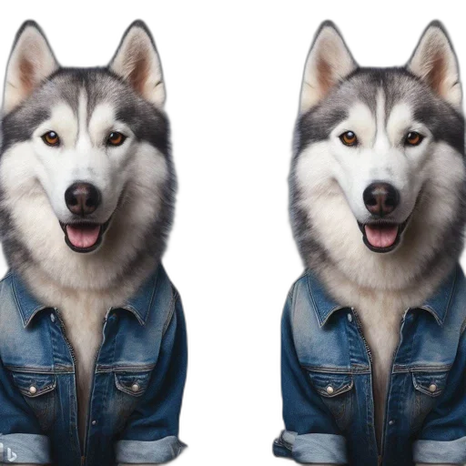 jacket, animal, face, creature transparent PNG cut-out