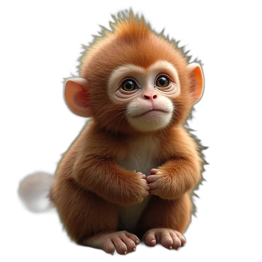 animal, creature, staff, 3d render transparent PNG cut-out