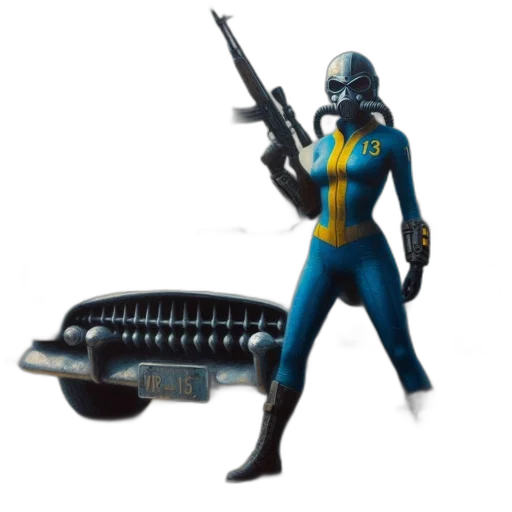 weapon, robot, car, staff transparent PNG cut-out