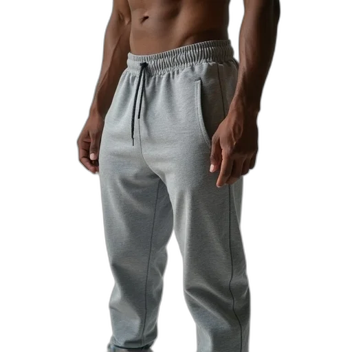 photorealistic, man, gray, sports transparent PNG cut-out