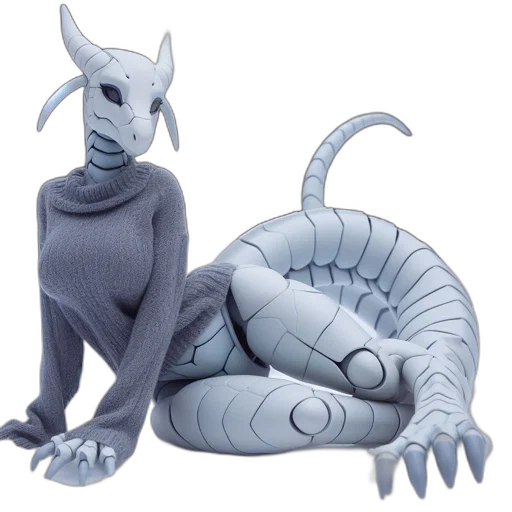 dragon, creature, animal, robot transparent PNG cut-out