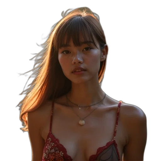 jewelry, dress, face, hair transparent PNG cut-out
