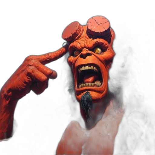 mask, creature, face, staff transparent PNG cut-out