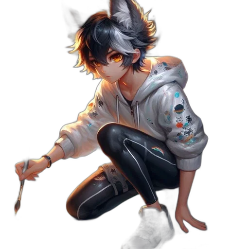 jacket, staff, weapon, sword transparent PNG cut-out
