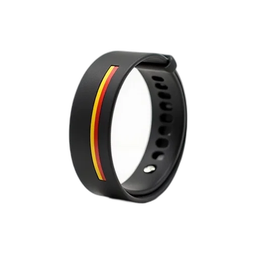 jewelry, black, wristband, yellow transparent PNG cut-out