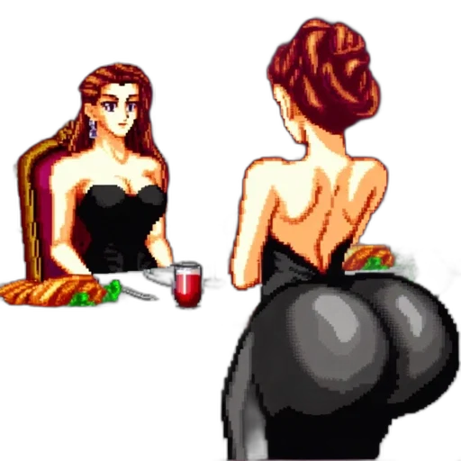 dress, food, pixel art, concept art transparent PNG cut-out